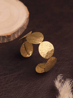 Stride Brass Adjustable Bracelet (Anti Tarnish) - A