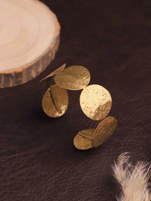 Stride Brass Adjustable Bracelet (Anti Tarnish) - A