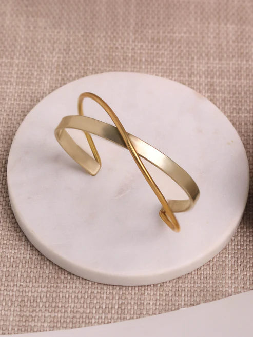 Stride Brass Adjustable Bracelet (Anti Tarnish) - C