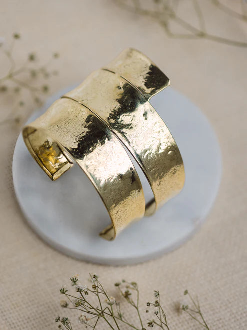 Stride Brass Adjustable Bracelet (Anti Tarnish) - G