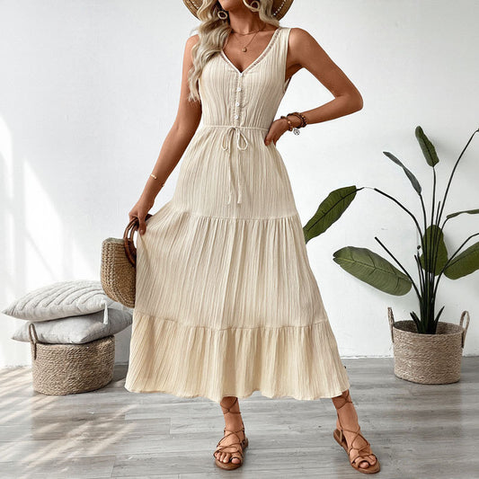 Women's Fashion Individual Casual Stitching Dress